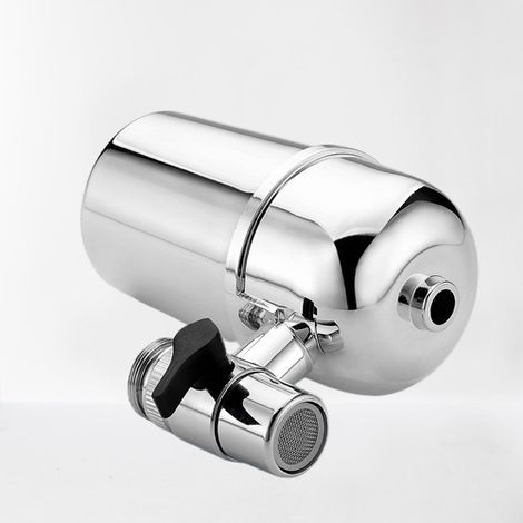 Verzinkter Wasserhahn-Wasserfilter mit Aktivkohle-Filtersystemkartusche für Trinkwasser entfernt Sedimente für Haushalt, Küche, Wasserhahn, Badezimmer (1/5)