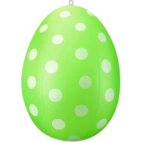 Innendekoration: Riesiger aufblasbarer, eiförmiger Ostereiball, 40 cm (16 Zoll), Außendekoration, aufblasbare Oster- und Weihnachtsdekorationen (1/4)