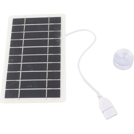 Mini panneaux solaires en silicium polycristallin 2W 5V, chargeur solaire USB portable pour situations d'urgence (1/5)