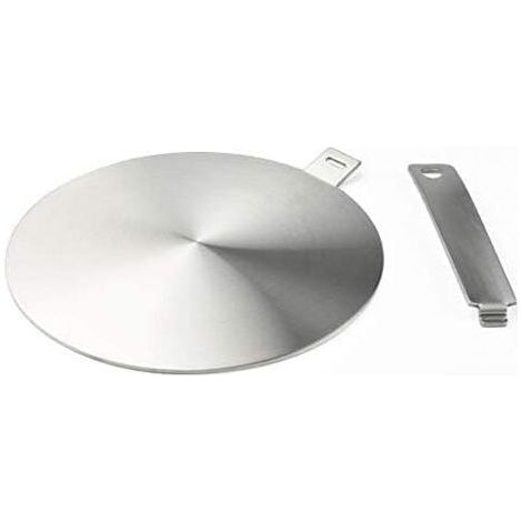 Induktionsadapter, Konverterscheibe für Induktionskochfeld, Wärmeverteilerplatte mit abnehmbarem Griff und Sockel 20 cm (1/5)