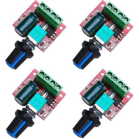 4 Pièces CC 5V-35V 5A 90W PMW Contrôleur de Vitesse de Moteur, Commutateur de Commande Réglable avec Interrupteur (1/5)