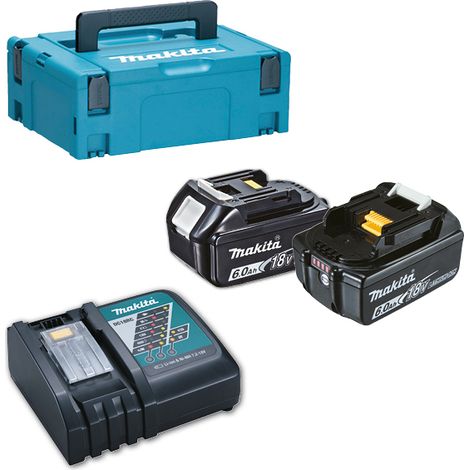 MAKITA Energiepaket 18 V 6 Ah Li-Ion 2 Akkus BL1860B + 1 Ladegerät + MAKPAC Box - 198116-4