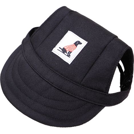 Casquette de baseball ajustable pour chien, offrant une protection solaire lors des sorties. (1/4)
