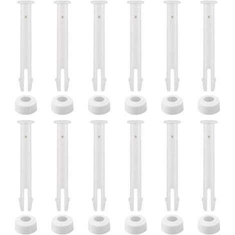 12 Pcs Goupilles De Piscine,Goupilles de Joint de Piscine en Plastique et Joints en Caoutchouc,Convient aux Pièces de Rechange d'accessoires de Piscine à Cadre Intex(7 cm) (1/5)