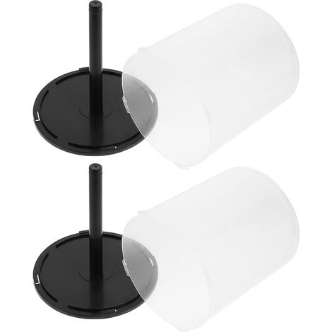 Organisateur Dvd en Polypropylène Transparent Lot de 2, Seaux Vides pour 100 Disques, Boîtiers Empilables, Protection Rayures, pour Stockage Domestique (1/5)