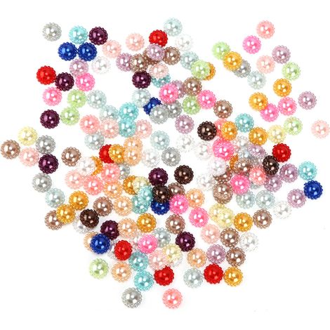 1000Pcs Flat Back Rhinestone Beads Lightweight Durable DIY Sun Flower Pearls for Decoration Mobile Phone Case (1/5)