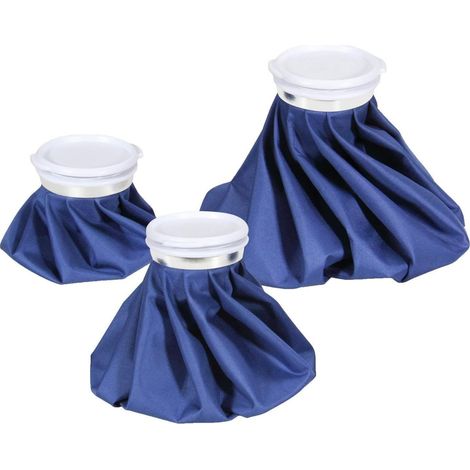 Sac de glace réutilisable, sac d'eau chaude pour les blessures, thérapie par le chaud et le froid et soulagement de la douleur, paquet de 3, 3 tailles (6"/9"/11"), (pour la thérapie par le chaud, 50-6