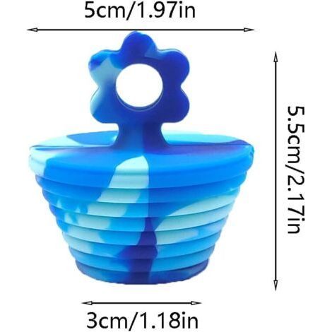 Badewannenstöpsel, 2 universelle Abflussstopfen, Silikon, für Küchen- und Badezimmerspülen, mehrfarbig (1/3)