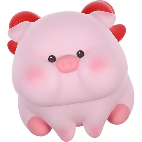 Tirelire Mignonne Rose en Vinyle pour Épargne et Décoration D'intérieur (1/5)
