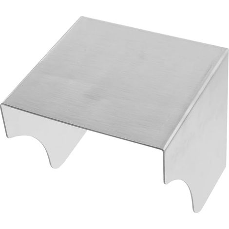 Cubierta protectora, resistente a salpicaduras, caja de timbre impermeable, acero inoxidable, color plata, fácil de limpiar, apta para enchufes exteriores e intercomunicadores. (1/5)
