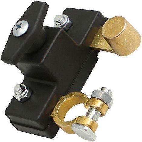 Disjoncteur/interrupteur d'isolement de batterie automobile, en laiton, compatible avec un stockage de longue durée. (1/5)