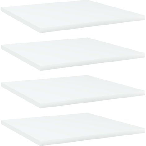 Bücherregal-Bretter 4 Stk. Weiß 40x40x1,5 cm Holzwerkstoff