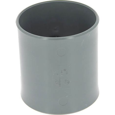 Adequa – Raccord d'évacuation PVC femelle-femelle Ø100 – Manchon à butée lisse – Assemblage fiable pour tubes mâles – Évite les impuretés