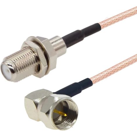 Anschlusskabel F-Stecker RA / F-Buchse RG179 75 Ω 1 m