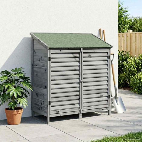 vidaXL Capanno da Giardino Grigio 106 x 56 x 113,5 cm