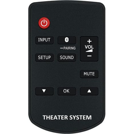 N2QAYC000098 Replacement Remote Control for Panasonic Home Theater Audio System SC-HT580 SU-HTB580 SB-HWA580 SC-HTE80 SC-HTB485 SU-HTB485 SB-HWA480 SC-HTB580 SC-HTB680 Sub N2QAYC000109 (1/5)