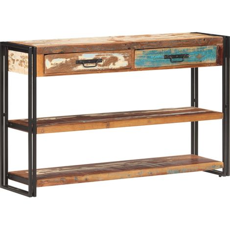 Sideboard 120x30x75 cm Recyceltes Massivholz