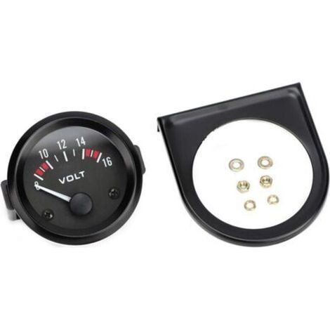 Voltmètre universel 12 V pour voiture 52 mm/2 pouces jauge de tension 8-16 V BX100007 (1/5)