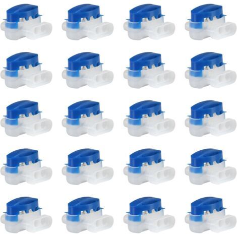 QORVA-Lot de 20 connecteurs de câble étanches – ABS haute qualité – Pour tondeuses robotisées – Installation rapide sans dénudage (1/5)