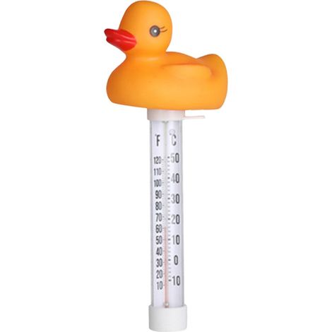 Termometro galleggiante per piscina di facile lettura, design a forma di animale divertente, termometro per acqua, indicatore della temperatura dell'acqua per laghetto, anatra (1/5)