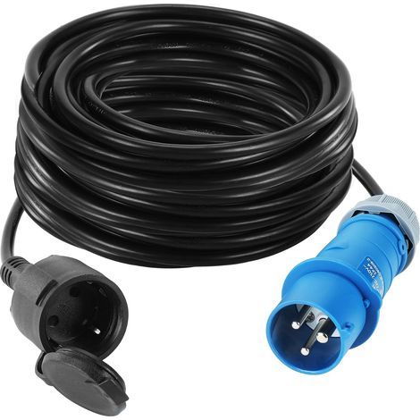 CEE Adapter Cable, 10M, 230V 16A, IP44, Motorhome Plug, For Camping, Boat (1/5)