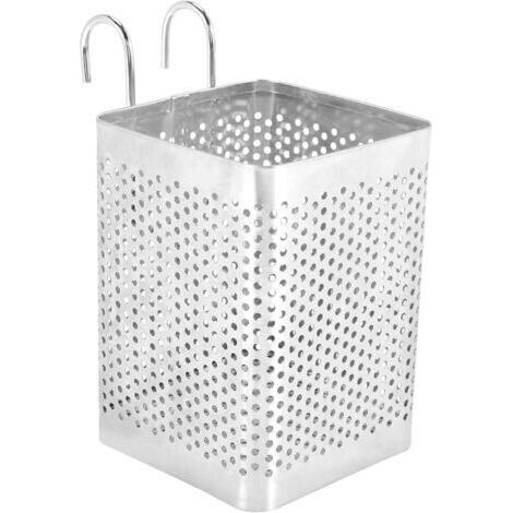NALOOKAMIC Porte-Baguettes en Acier Inoxydable Porte-Couverts Suspendus Panier de SéChage Vaisselle Egouttoir avec Crochets Ustensile de Cuisine