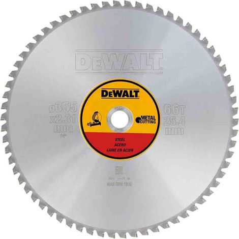 DeWALT DT1926-QZ 355mm x 25.4mm 66T Steel Stationary Saw (1/4)