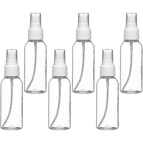 Flacons vaporisateurs, ensemble de mini flacons de voyage vides transparents de 50 ml en plastique à brume fine (1/5)