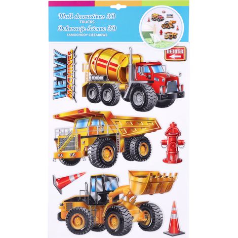 3D-Wanddekoration – Lastwagen (1/2)