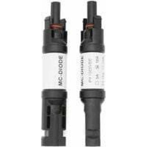 2 PCS Connecteur MC-4 avec diode, 10A DC1000V Diode Connecteur de panneau solaire parallèle MC-4 Mâle/Fem PV Énergie solaire Photovoltaïque Adaptateur de câble solaire (1/4)