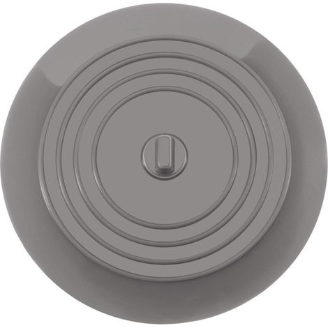Bouchons pour Baignoire Silicone Bouchon d'évier Bouchon evier de cuisine 15,3 CM de diamètre pour Les Cuisines, Salles de Bains et Blanchisseries Bouchon de Vidange Universels (1 pcs, Gris)