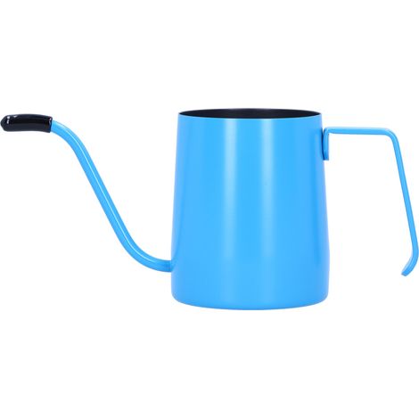 Cafetière artisanale 350 ml en acier inoxydable à bec fin, pour infusion lente, usage domestique, bleu (1/5)