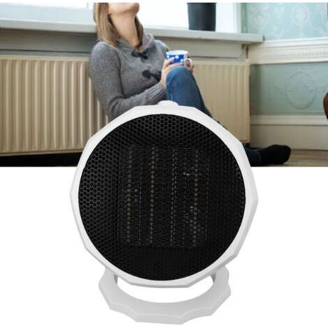 Mini radiateur électrique portable à économie d'énergie, chauffage de bureau réglable pour bureau, dortoir, chambre à coucher, blanc, 1000 à 1800 W, prise UE 220 V (1/4)