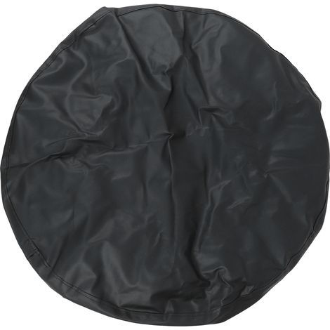 Housse de protection de pneu en cuir PVC, 15 pouces, imperméable, résistante à l'usure, roue de secours noire pour la plupart des voitures (1/5)