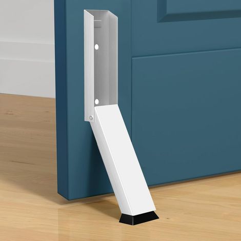 Arrêts de Portes, Inoxydable Butées de Porte Robuste,Butée de Porte Avec Adhésif et Vis Butoir de porte Kick Down pour le bas de la porte pour l'intérieur et l'extérieur (1/5)