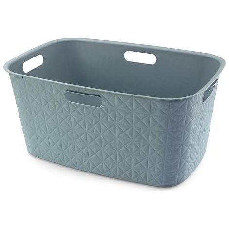 Panier à linge Curver Softex turquoise 45 litres 57x37 cm