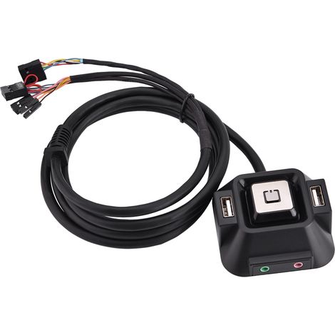 Boîtier PC de Bureau avec Ports USB Double, Boutons Marche/Arrêt et Ports Audio/Micro (1/5)