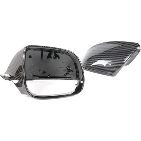 1 pair of 8R0857527 and 8R0857528 carbon fiber rearview mirror covers suitable for 08-15 Audi Q5 and Sq5 (1/4)