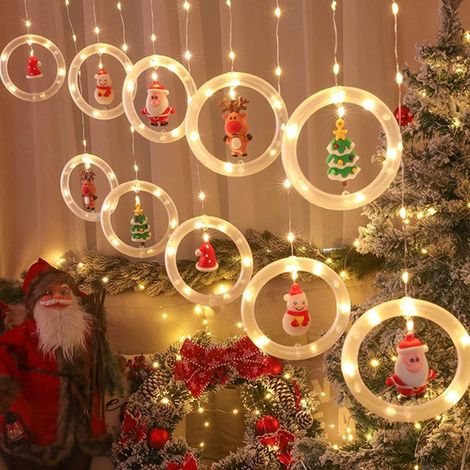 Cortina De Luces Led - 118 Led - 3 M - Ip65 - Para Ventana, Árbol De Navidad, Balcón, Jardín - 1 Unidad (1/5)