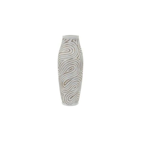 Vase en résine oblix cm ø 18,5x50 (trou cm ø 9)