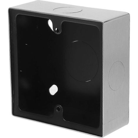 Boîtier de prise murale multifonction en acier inoxydable type 86, encastré, avec connecteur de jonction étanche à la poussière (1/4)