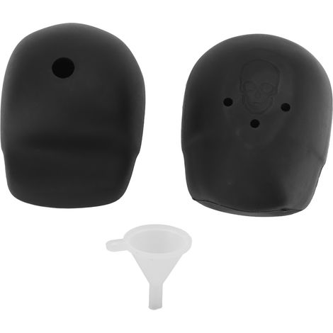 1 moule à glaçons silicone forme de crâne avec couvercle, grande taille, pour boissons et pâtisseries (1/5)