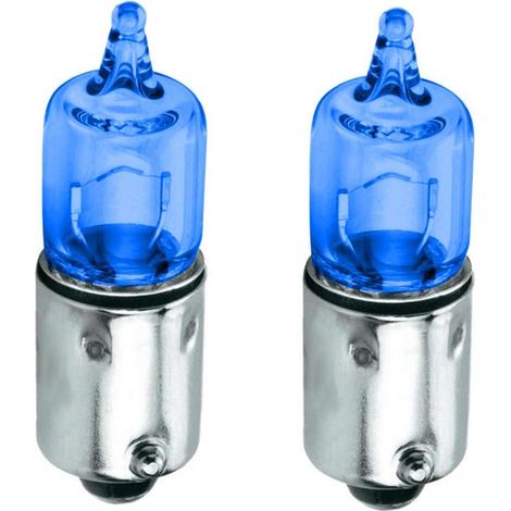 Cyclingcolors – Lot de 2 ampoules 12V 10W BA9S bleu angel eyes – Éclairage distinctif pour voiture, moto, scooter – Effet lumineux moderne