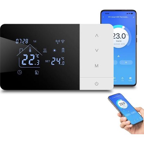 Programmierbarer intelligenter Thermostat für Zentralheizungskessel mit WLAN und Sprachsteuerung
