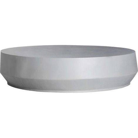 Table basse contemporaine en béton gris style épuré - Gris béton clair contemporain (1/3)