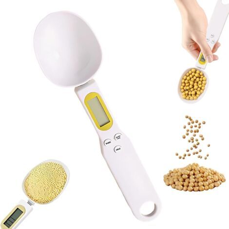 (500 g) Digital spoon scale, electronic measuring spoon with LCD display, graduated measuring spoon, dog food spoon--DTEKGAZ