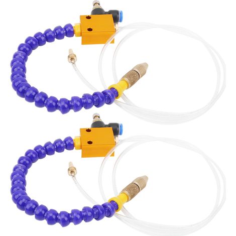2Pcs Système de pulvérisation de lubrifiant brumisateur pour tuyau d'air 8mm, fraisage CNC tour perceuse A (1/5)
