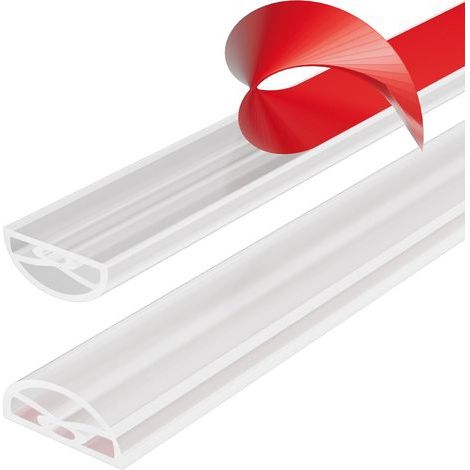 Seuil de Douche Barrage D'eau Barrière eau Douche Pliable,Nouveau joint pare douche en Silicone Auto-Adhésif,Barrière de Douche Adapté à l'accès en Fauteuil Roulant(1m,Transparent) (1/5)