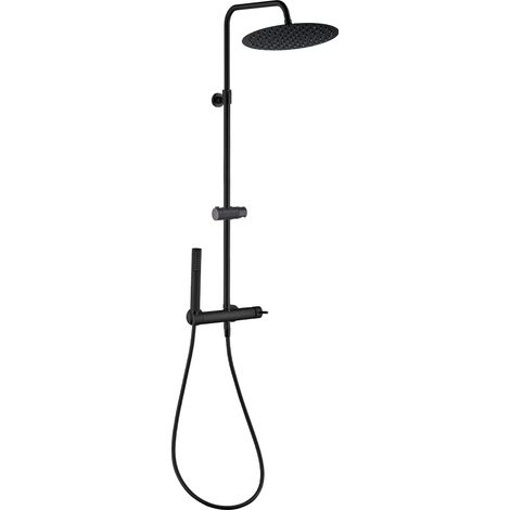 Essebagno Envol 300 columna de ducha mecánica negra (1/5)