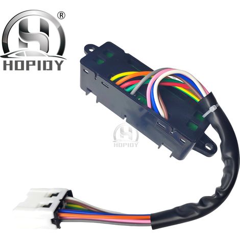 The power seat control switch (left side, 87066-9W10B) is for 2005 Nissan Teana. (1/2)
